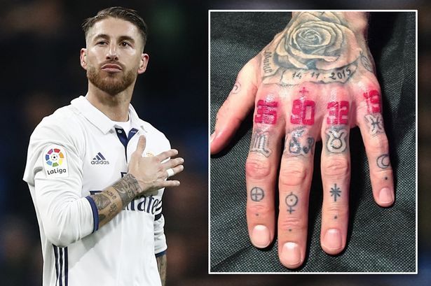 MAIN Sergio Ramos hand tattoo