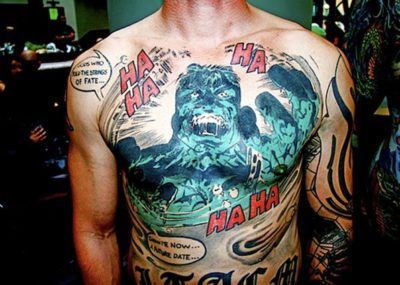 мужские тату на грудной клетке кинг конг