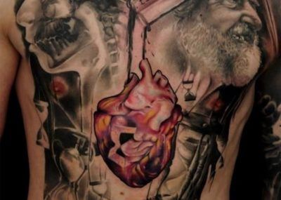 мужские тату на грудной клетке анатомия