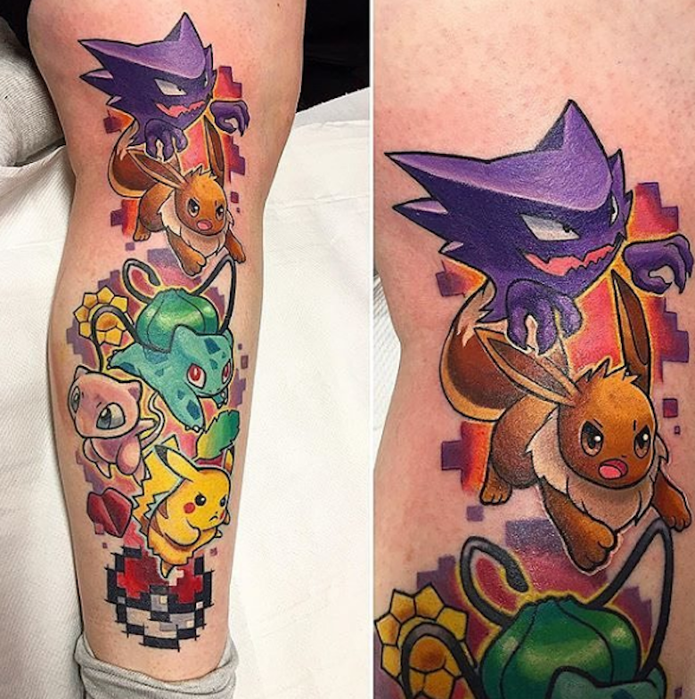 Pokemon Go: татуировки с покемонами.