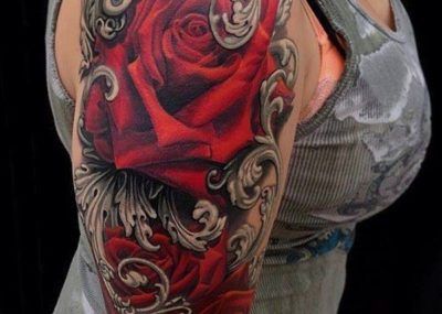 Татуировки красного цвета