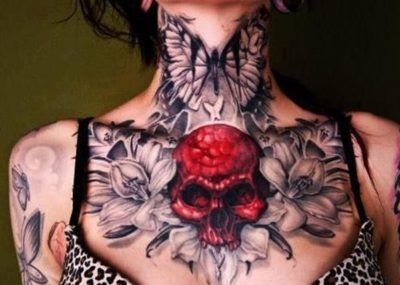 Татуировки красного цвета