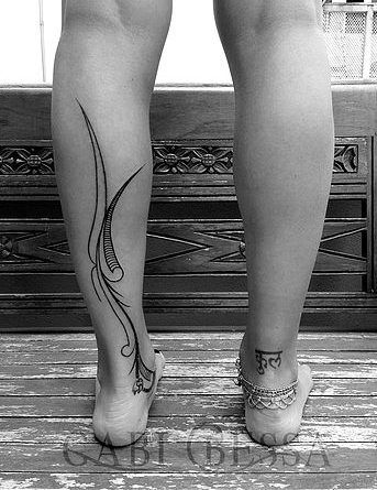 Gabi Bessa tattoo linework