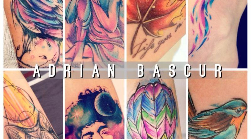 watercolor tattoo Bascur