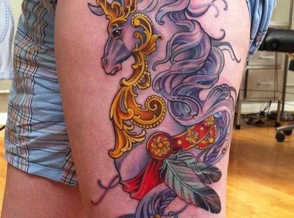 Tattoo unicorn ontattoo