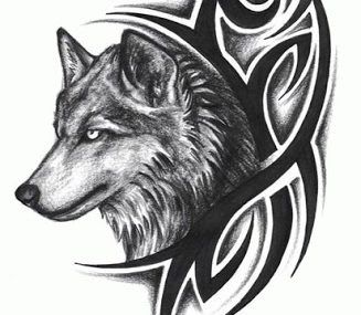 Эскизы тату оскал волка — ТОП (Лучших Идей) и их значение