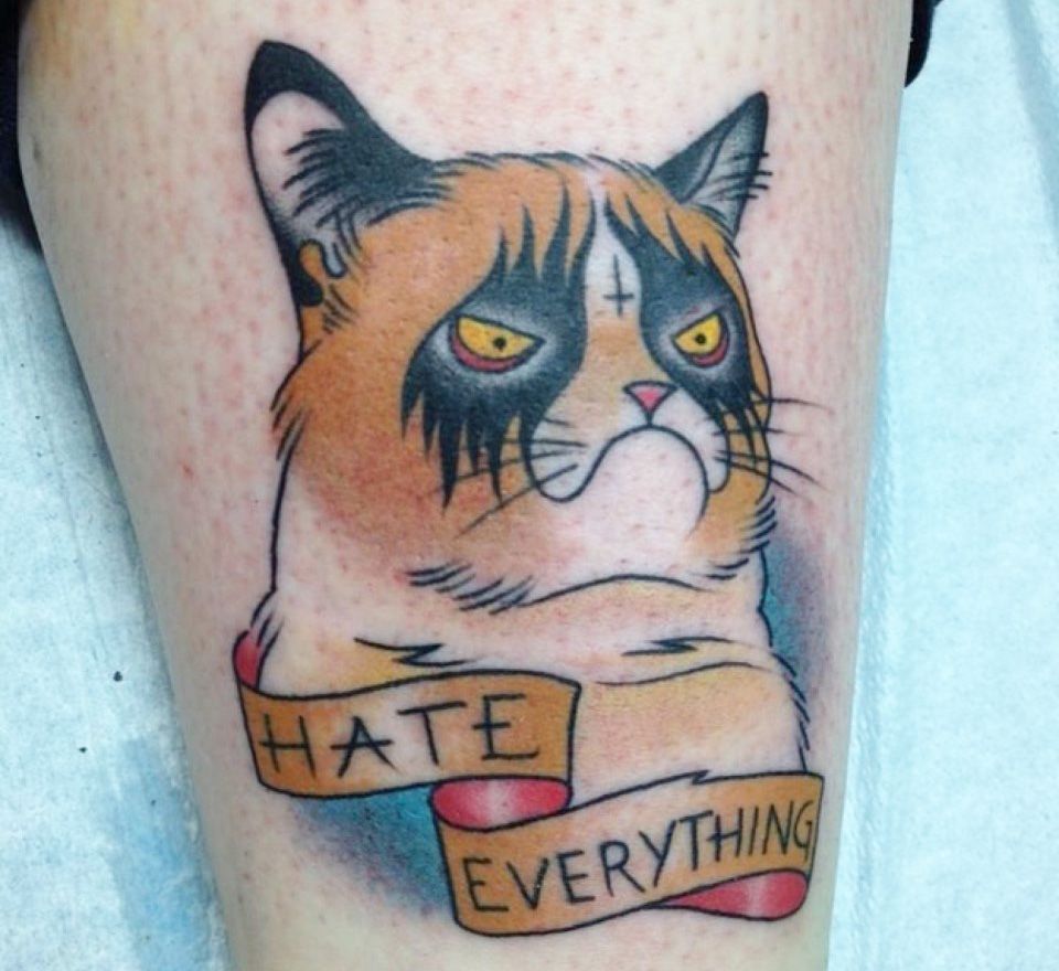 Интернет-мемы - тренд в татуировке
