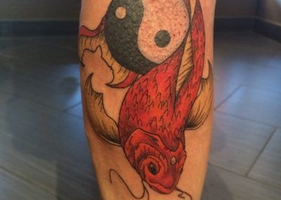 татуировки инь янь рыба