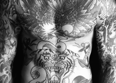 татуировка дракона на теле