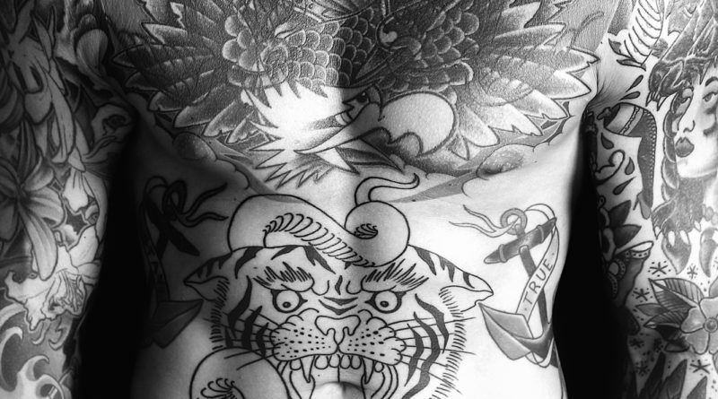татуировка дракона на теле