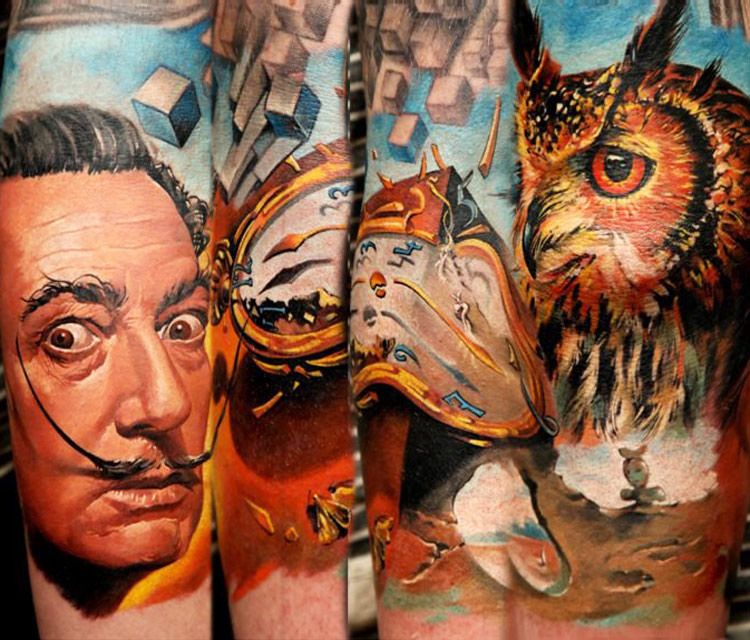 Сюрреализм в татуировке: взгляд за горизонт