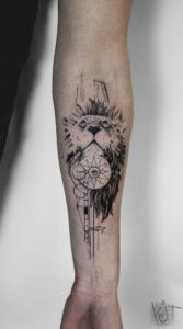 Leo zodiac Tattoo