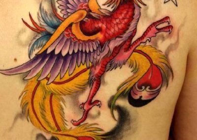 татуировка феникса