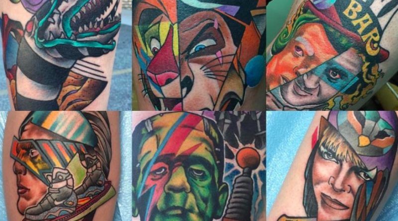 Герои и персонажи в татуировке