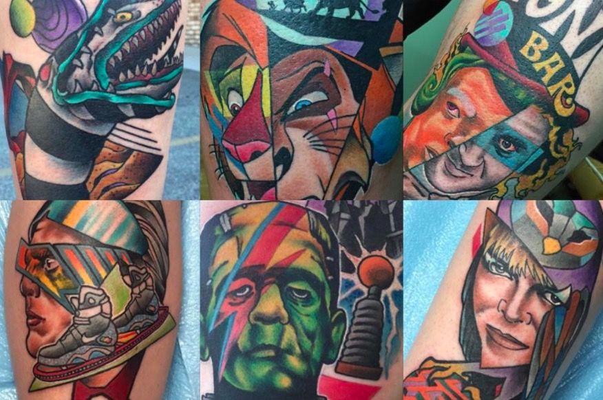 Поп-культура в татуировках Lucas Reubelt