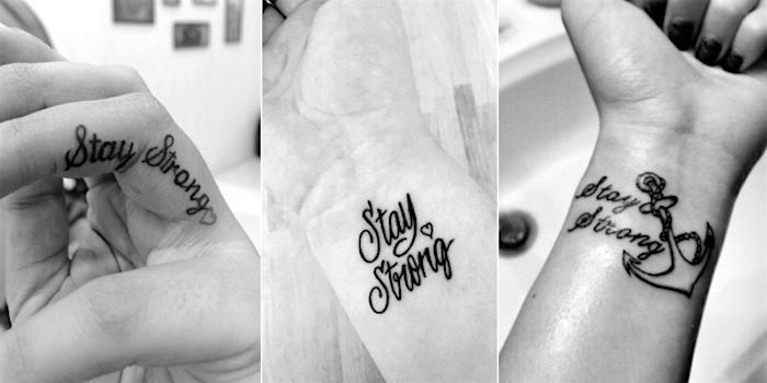 Stay strong tattoo