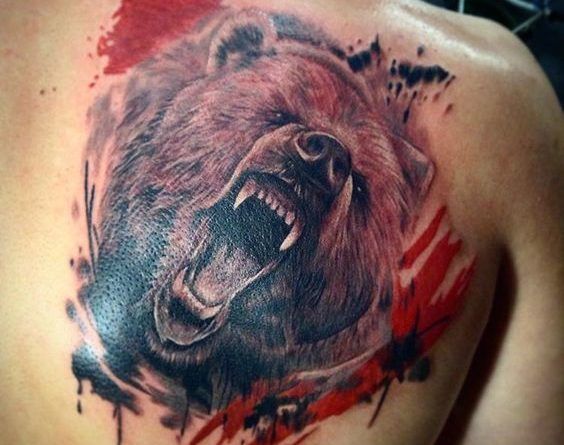 татуировки с медведем гризли фото каталог