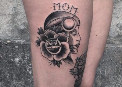 Фото картинки Тату надпись Мама. mom love tattoo black
