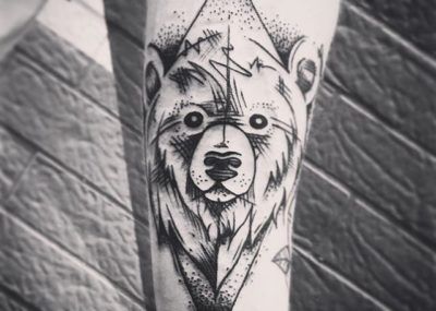 тату медведь фото и значение татуировки