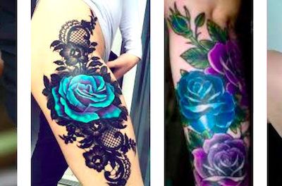 цвет розы в татуировке значение