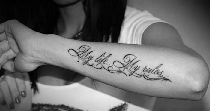 tattoos my life my rules