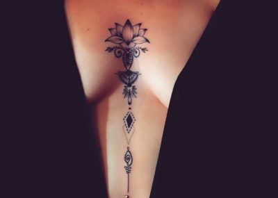 Татуировки в стиле Мехенди фото каталог тату для девушек грудь