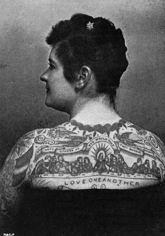 vintage photos of tattooed women
