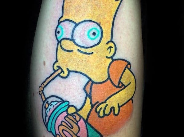 Тату Барт Симпсон