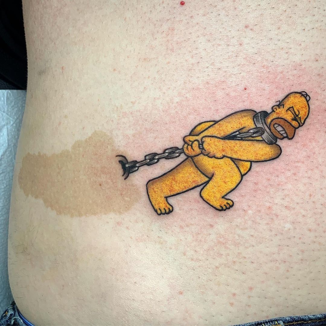 Homer simpson tattoo vagina - 🧡 Pin by Lori’s world on Tatto Crotch tattoo...