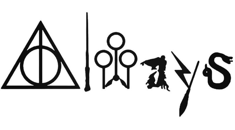 Тату символы Гарри Поттера