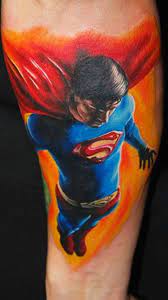 Тату Супермен на руке